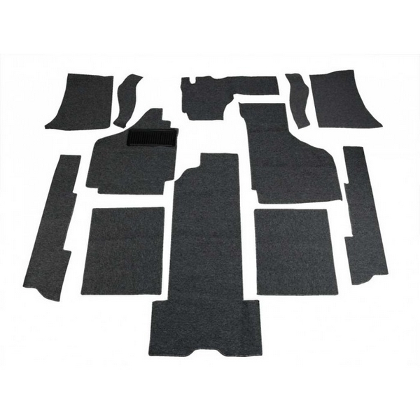 Ghia Convertible 1969-72, Deluxe Carpet Kit W/Grommets 20pc. (W/O Footrest)